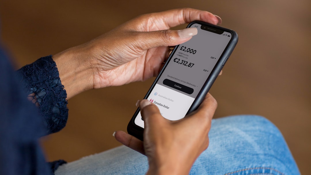 smartphone banking app