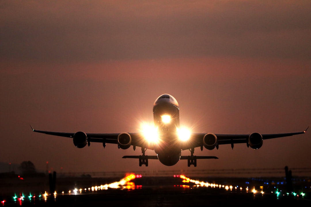 airplane takeoff sky